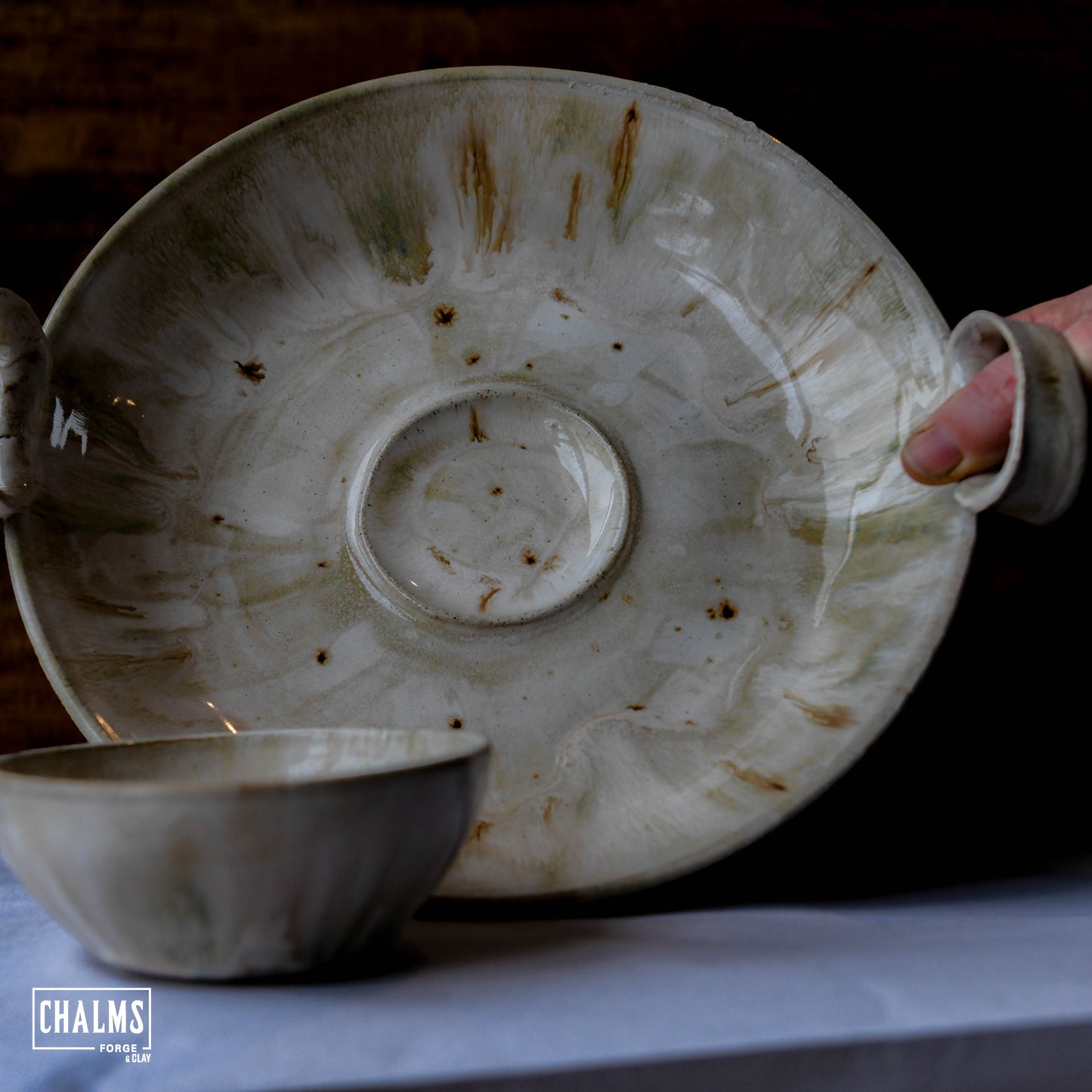 Chip with Dip Platter - Misty Morning