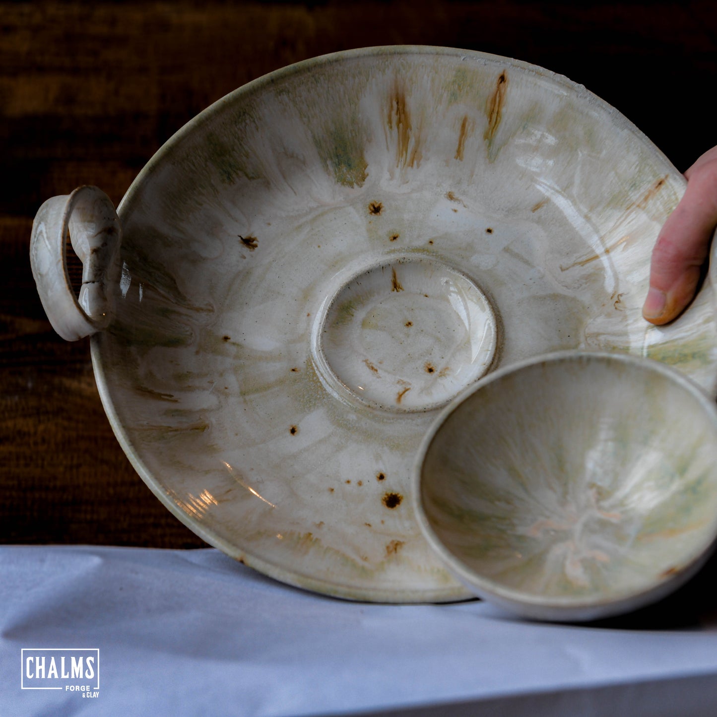 Chip with Dip Platter - Misty Morning